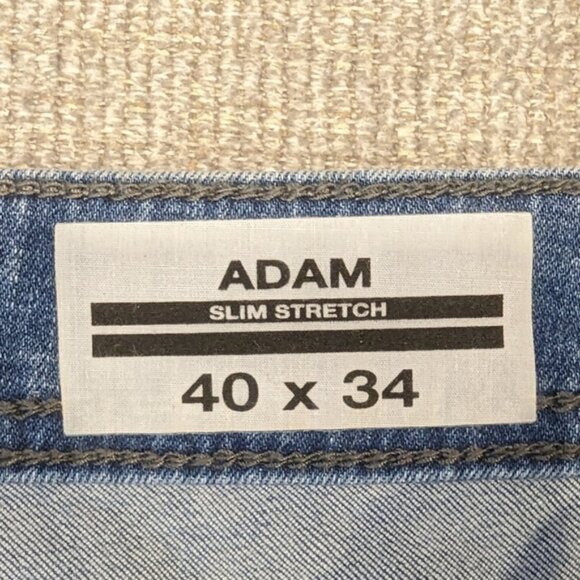 NWT 40x34 Buffalo David Bitton Adam Slim Stretch Jeans Mens Blue Medium Wash - Picture 4 of 6